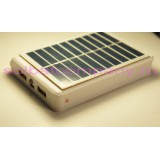 Мобильная зарядка на солнечной батарее 4х18650 2xUSB 5V 1A светодиодный фонарь